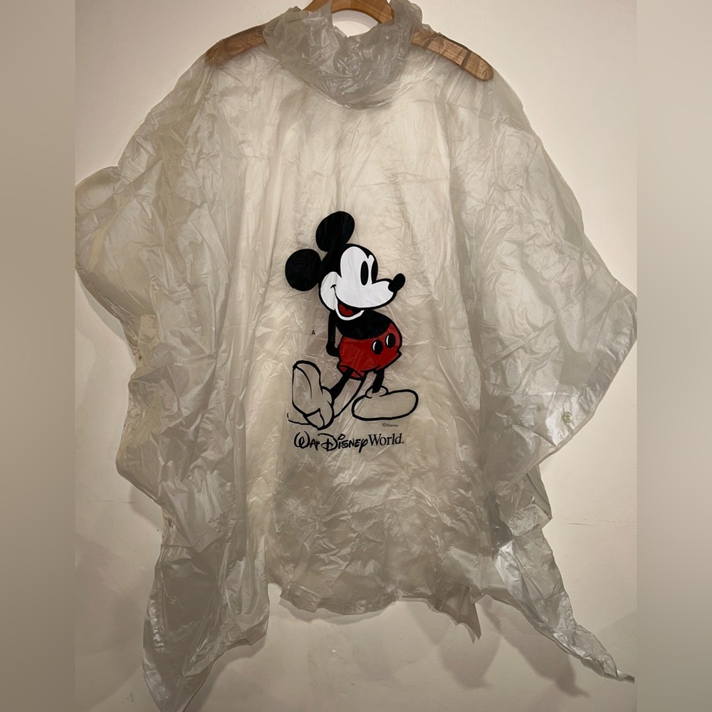 VTG Walt Disney World Mickey Mouse Adult Onesize Hooded Rain Poncho